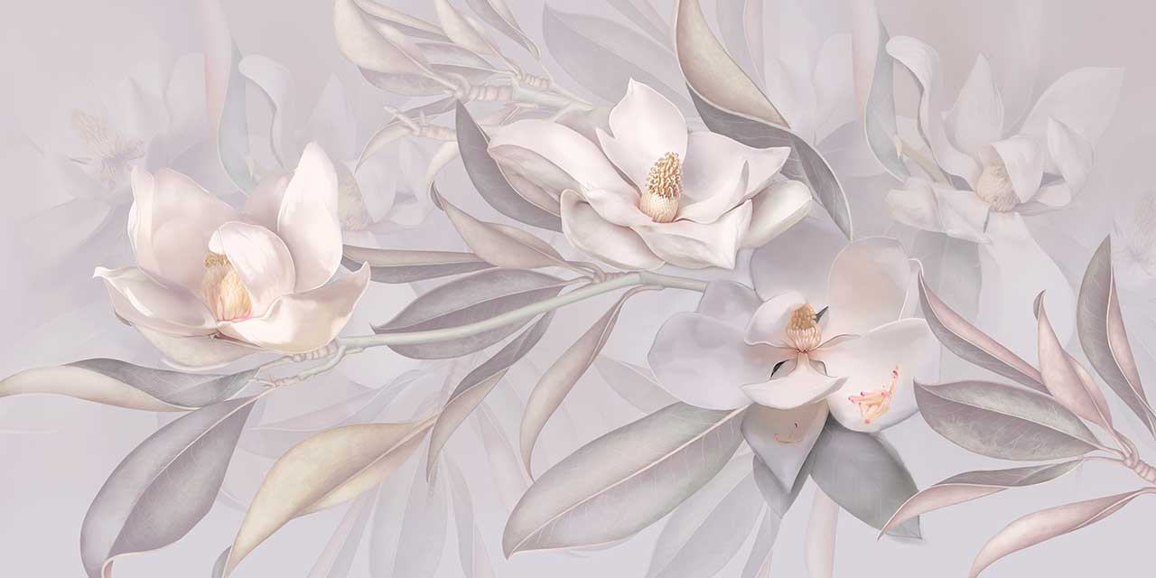 Фотообои Букет белых лилий